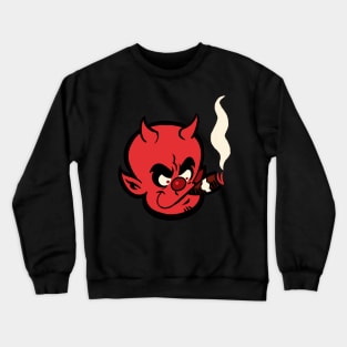 Retro Smoking Little Devil Crewneck Sweatshirt